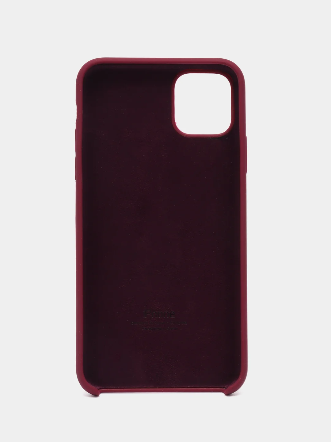 Тёмно-бордовый чехол для iPhone 11, 6S, 7, 5, XR, XS, 7+, 11 Pro Max, с открытым низом, Silicone Case