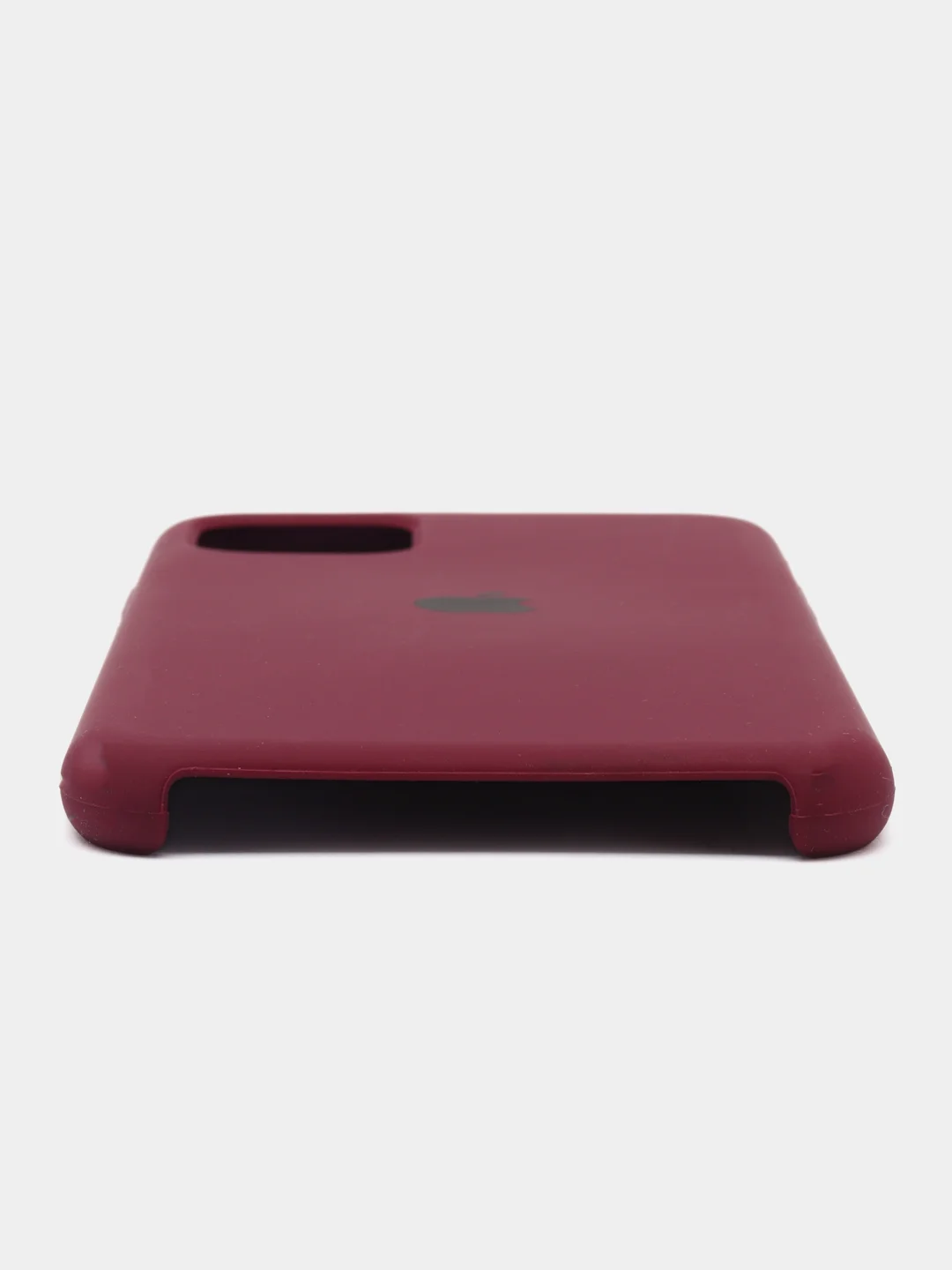 Тёмно-бордовый чехол для iPhone 11, 6S, 7, 5, XR, XS, 7+, 11 Pro Max, с открытым низом, Silicone Case