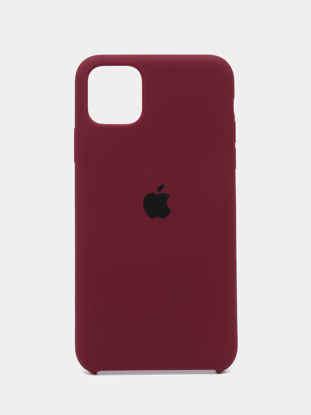 Тёмно-бордовый чехол для iPhone 11, 6S, 7, 5, XR, XS, 7+, 11 Pro Max, с открытым низом, Silicone Case