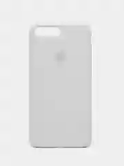 Белый чехол для iPhone 12, 7+, 12 Pro Max, 11 Pro Max, XS Max, Silicone Case, с закрытым низом