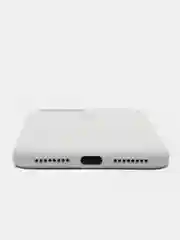 Белый чехол для iPhone 12, 7+, 12 Pro Max, 11 Pro Max, XS Max, Silicone Case, с закрытым низом
