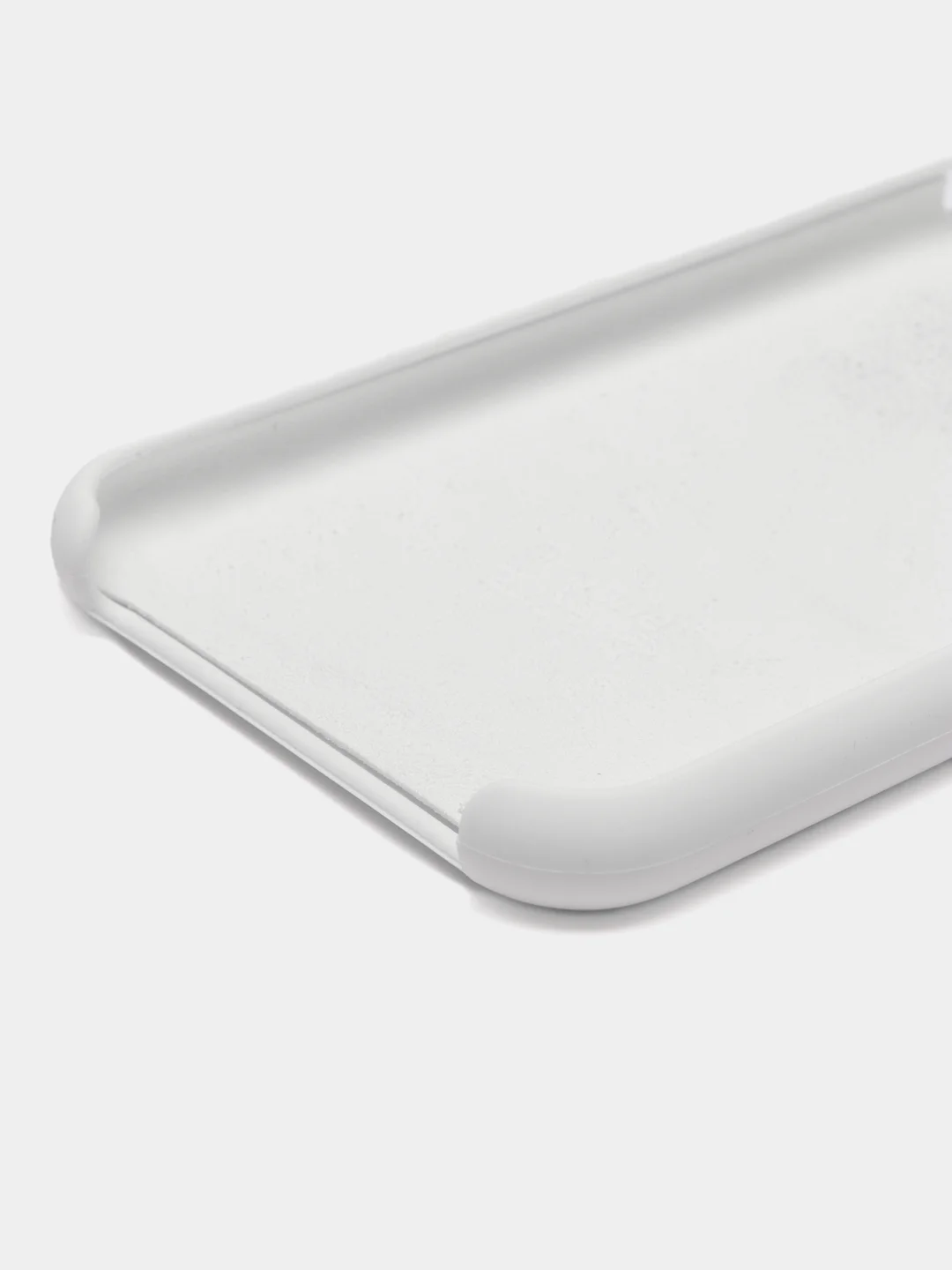 Белый чехол для iPhone 11, 6S, 7, 5, XR, XS, 7+, 11 Pro Max, с открытым низом, Silicone Case