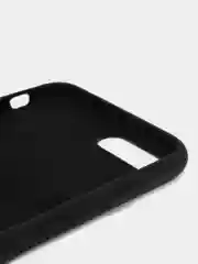 Черный чехол для iPhone 11, 6S, 7, 5, XR, XS, 7+, 11 Pro Max, с открытым низом, Silicone Case