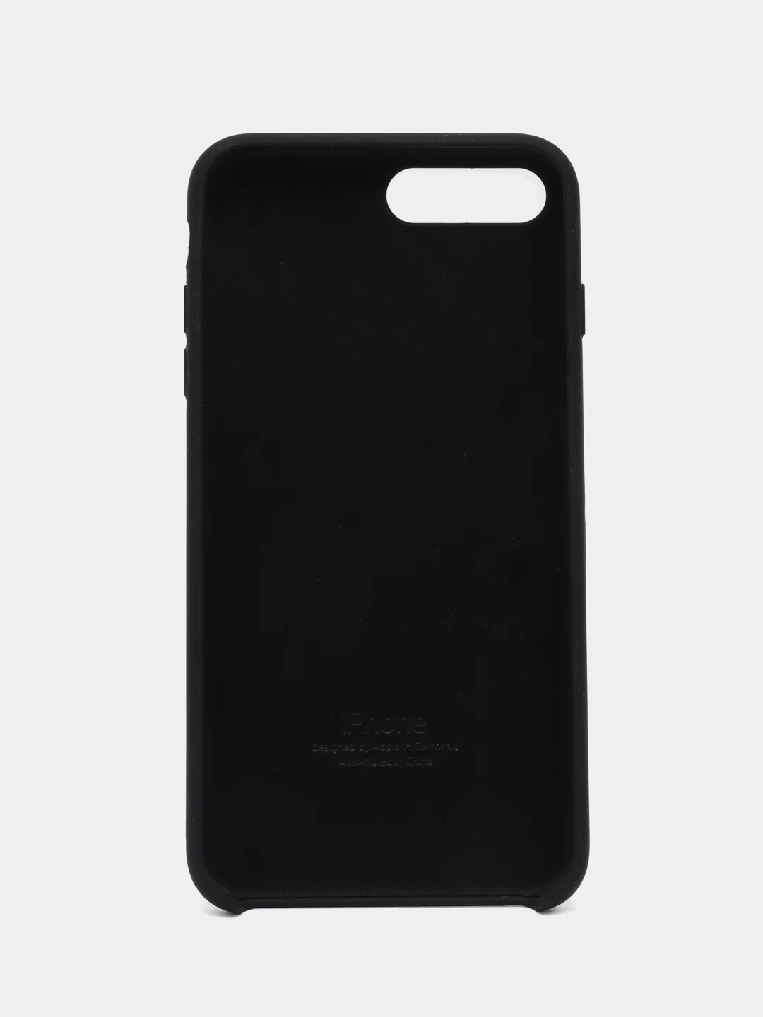 Черный чехол для iPhone 11, 6S, 7, 5, XR, XS, 7+, 11 Pro Max, с открытым низом, Silicone Case