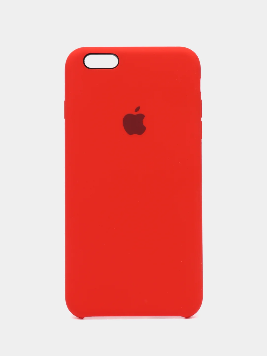 Красный силиконовый чехол iPhone 6 Plus / 6S Plus, с открытым низом