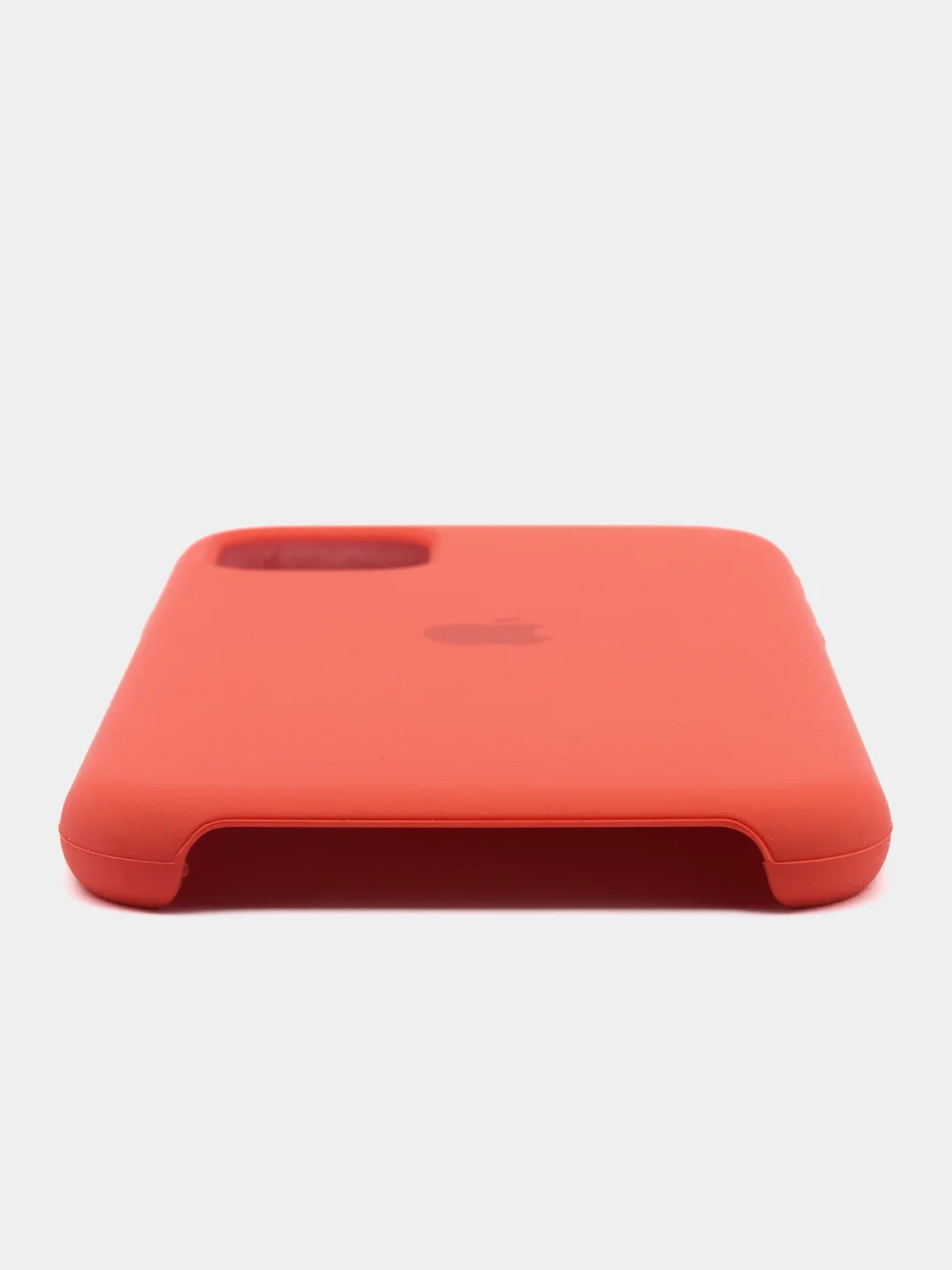 Кораллово-розовый чехол для iPhone 11, 6S, 7, 5, XR, XS, 7+, 11 Pro Max, с открытым низом, Silicone Case