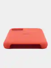 Кораллово-розовый чехол для iPhone 11, 6S, 7, 5, XR, XS, 7+, 11 Pro Max, с открытым низом, Silicone Case