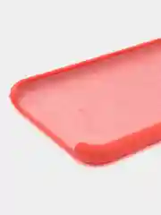 Кораллово-розовый чехол для iPhone 11, 6S, 7, 5, XR, XS, 7+, 11 Pro Max, с открытым низом, Silicone Case