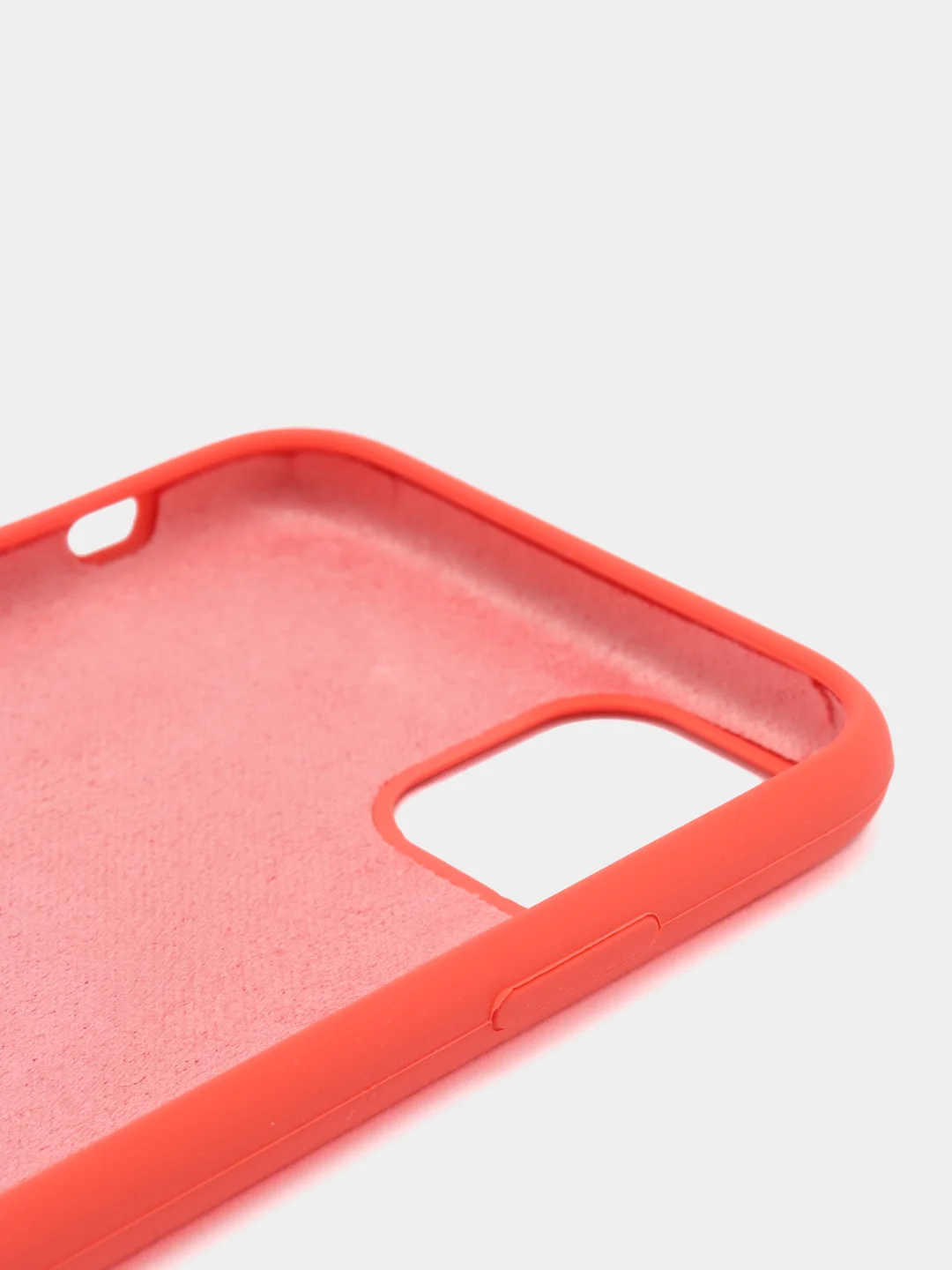 Кораллово-розовый чехол для iPhone 11, 6S, 7, 5, XR, XS, 7+, 11 Pro Max, с открытым низом, Silicone Case