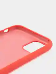 Кораллово-розовый чехол для iPhone 11, 6S, 7, 5, XR, XS, 7+, 11 Pro Max, с открытым низом, Silicone Case