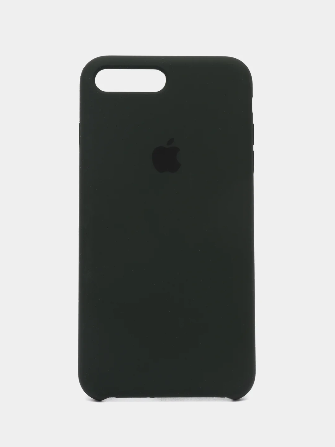 Тёмно-зелёный чехол для iPhone 11, 6S, 7, 5, XR, XS, 7+, 11 Pro Max, с открытым низом, Silicone Case