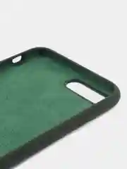 Тёмно-зелёный чехол для iPhone 11, 6S, 7, 5, XR, XS, 7+, 11 Pro Max, с открытым низом, Silicone Case
