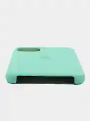 Бирюзовый чехол для iPhone 11, 6S, 7, 5, XR, XS, 7+, 11 Pro Max, с открытым низом, Silicone Case