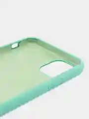 Бирюзовый чехол для iPhone 11, 6S, 7, 5, XR, XS, 7+, 11 Pro Max, с открытым низом, Silicone Case