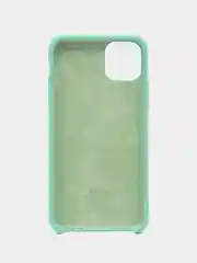 Бирюзовый чехол для iPhone 11, 6S, 7, 5, XR, XS, 7+, 11 Pro Max, с открытым низом, Silicone Case