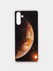 Тёмно-коричневый чехол для Samsung Galaxy A04S / A13, Самсунг Галакси А04С / А13 5G, с рисунком
