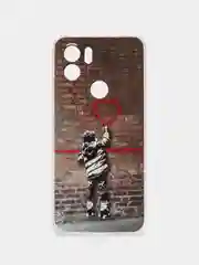 Светло-коричневый чехол для Xiaomi Redmi A1 Plus / A1+ A2+ Poco C51 (Сяоми Редми А1 Плюс / А1+) с рисунком