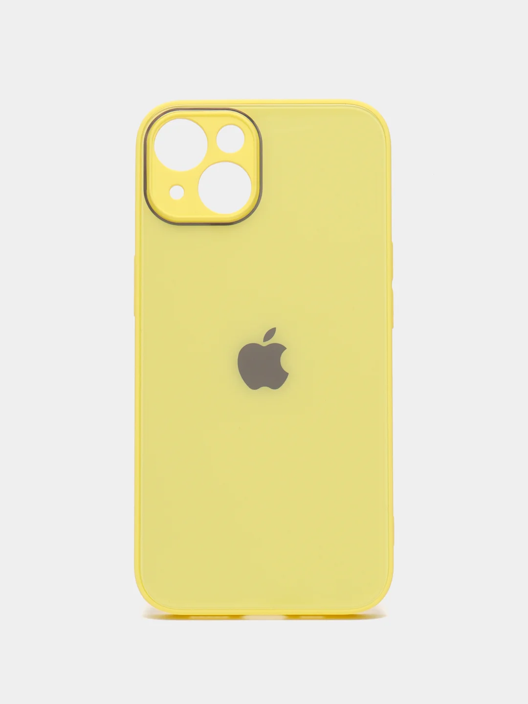 Лимонный чехол iPhone 11, 12, 13 Pro Max, 14 Plus, твердый пластиковый глянцевый под стекло