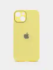 Лимонный чехол iPhone 11, 12, 13 Pro Max, 14 Plus, твердый пластиковый глянцевый под стекло