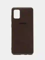 Коричневый чехол Leather Case для Samsung A31