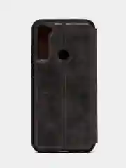Серый чехол-книжка для Xiaomi Note 8, с прошитыми краями
