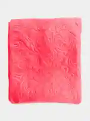Розовый покрывало велюровое, стеганное, 200 x 220, розовое