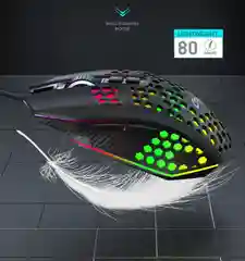 Компьютерная игровая проводная мышь с RGB подсветкой