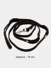 Багровый поводок для собак, с карабином, с частичным переплетением, кожа, 1 слой, 220 см