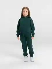 Зеленый детский спортивный костюм с начесом