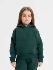 Зеленый детский спортивный костюм с начесом