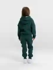 Зеленый детский спортивный костюм с начесом