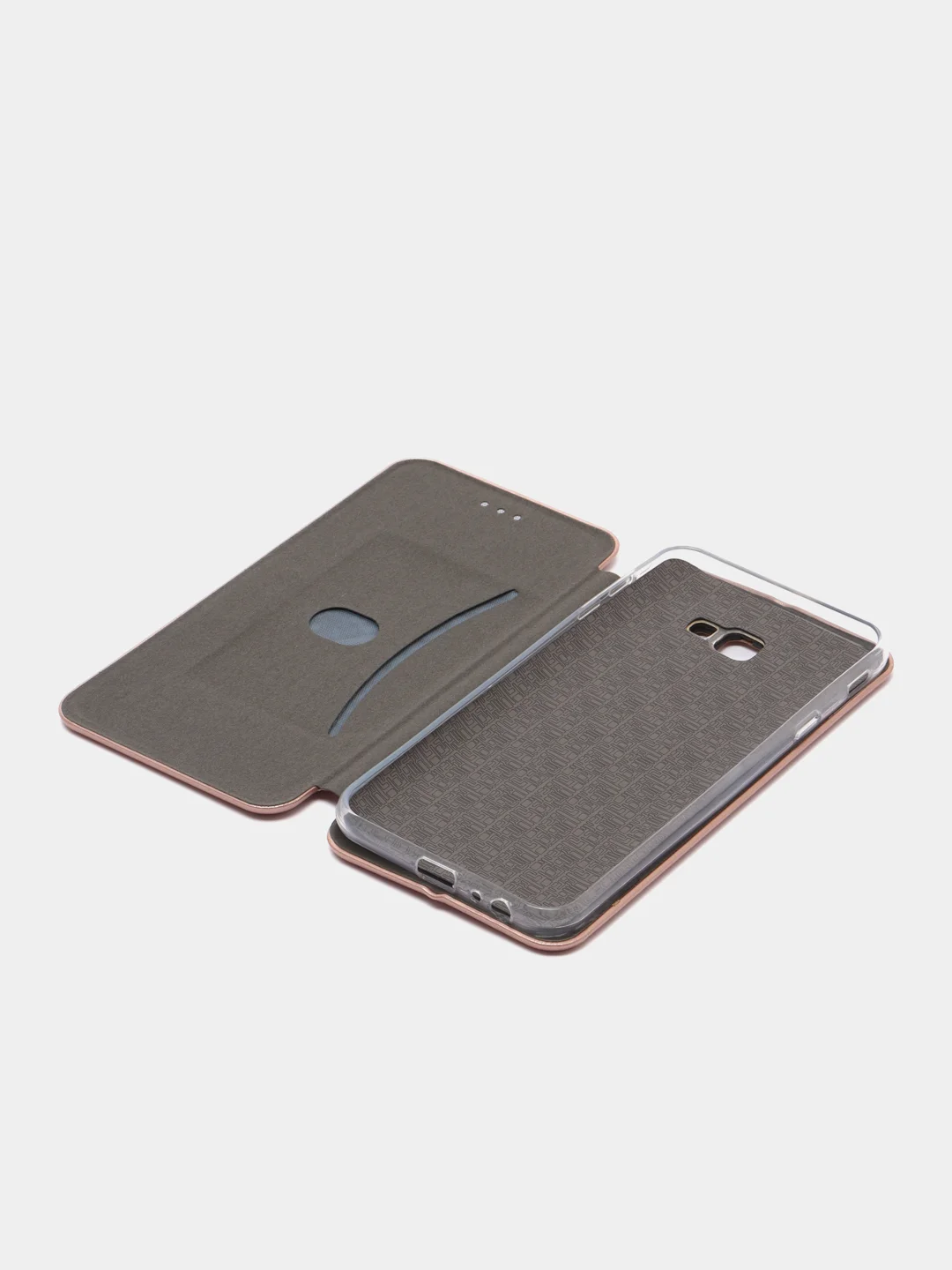 Розовый чехол-книжка Samsung Galaxy J4+/J4 Plus (Самсунг Галакси Джи 4+/Джи 4 Плюс)
