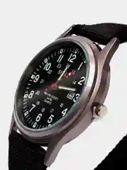 Черный часы мужские наручные кварцевые с календарем SOKI