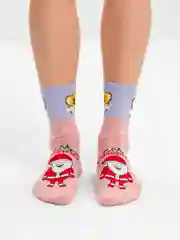 Молочный новогодние носки, унисекс