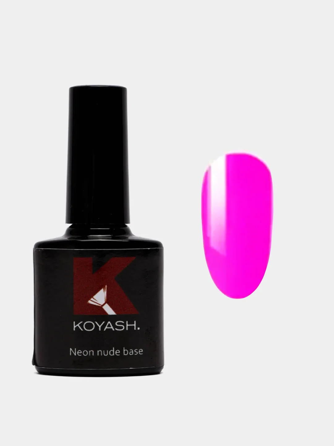 Фуксия цветная база для ногтей, гель-лака камуфлирующая Koyash, для маникюра