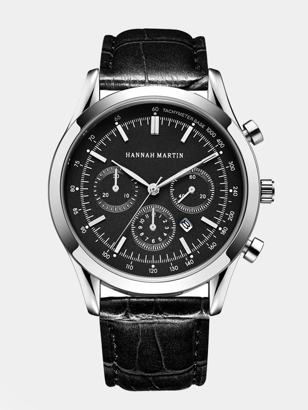 Черный мужские наручные часы Hannah Martin HM58190, в подарочной упаковке