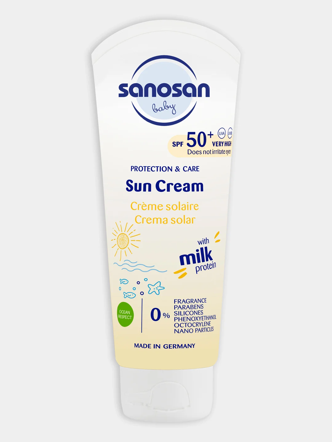 SANOSAN Солнцезащитный крем SPF 50+ с рождения, 75 мл