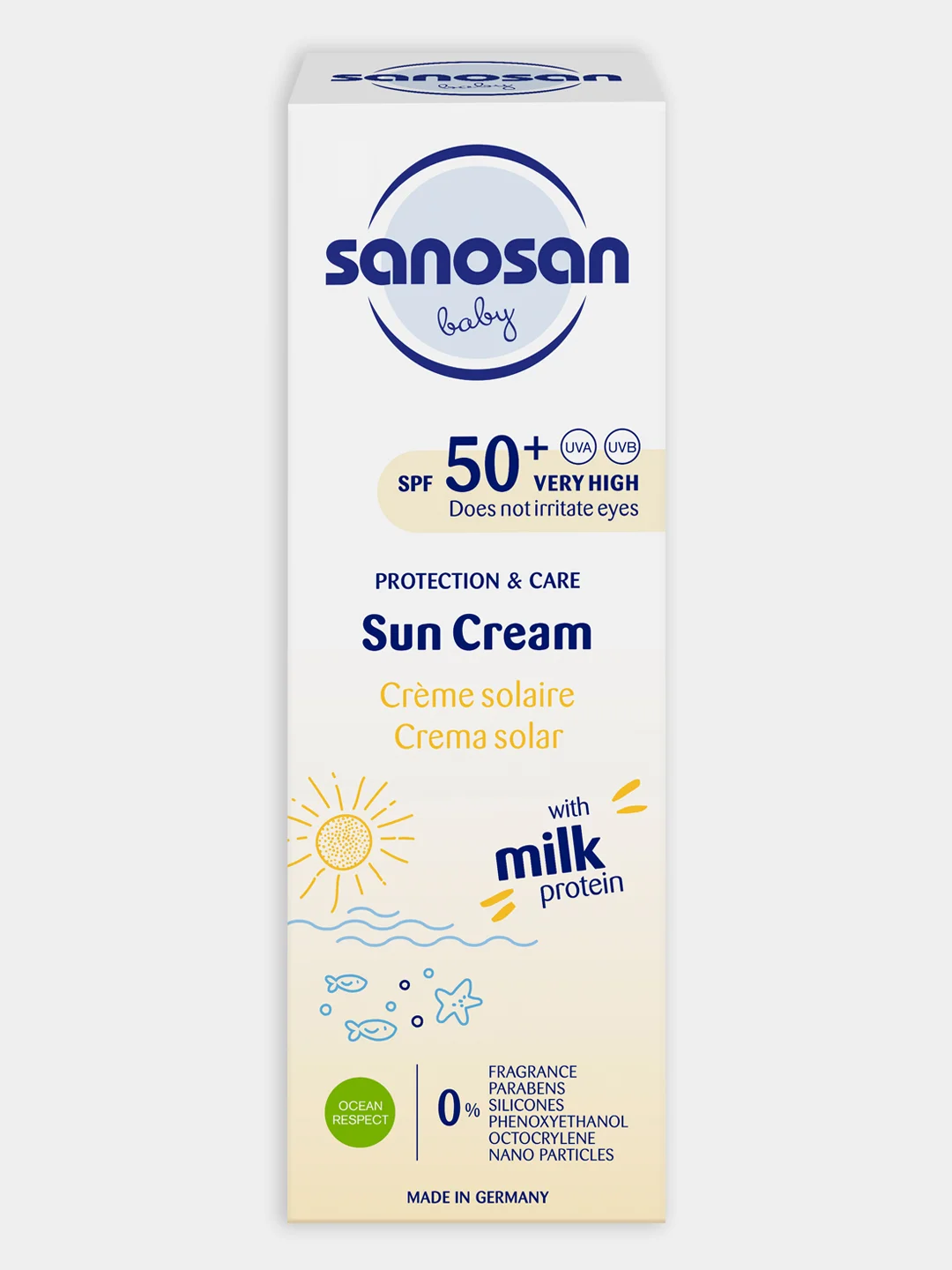 SANOSAN Солнцезащитный крем SPF 50+ с рождения, 75 мл