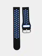 Темно-синий силиконовый ремешок на застежке для Amazfit Bip/GTR 42/GTS/Huawei/Honor/Samsung, 22 мм