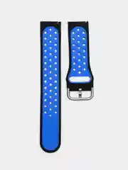 Темно-синий силиконовый ремешок на застежке для Amazfit Bip/GTR 42/GTS/Huawei/Honor/Samsung, 22 мм