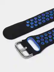 Темно-синий силиконовый ремешок на застежке для Amazfit Bip/GTR 42/GTS/Huawei/Honor/Samsung, 22 мм