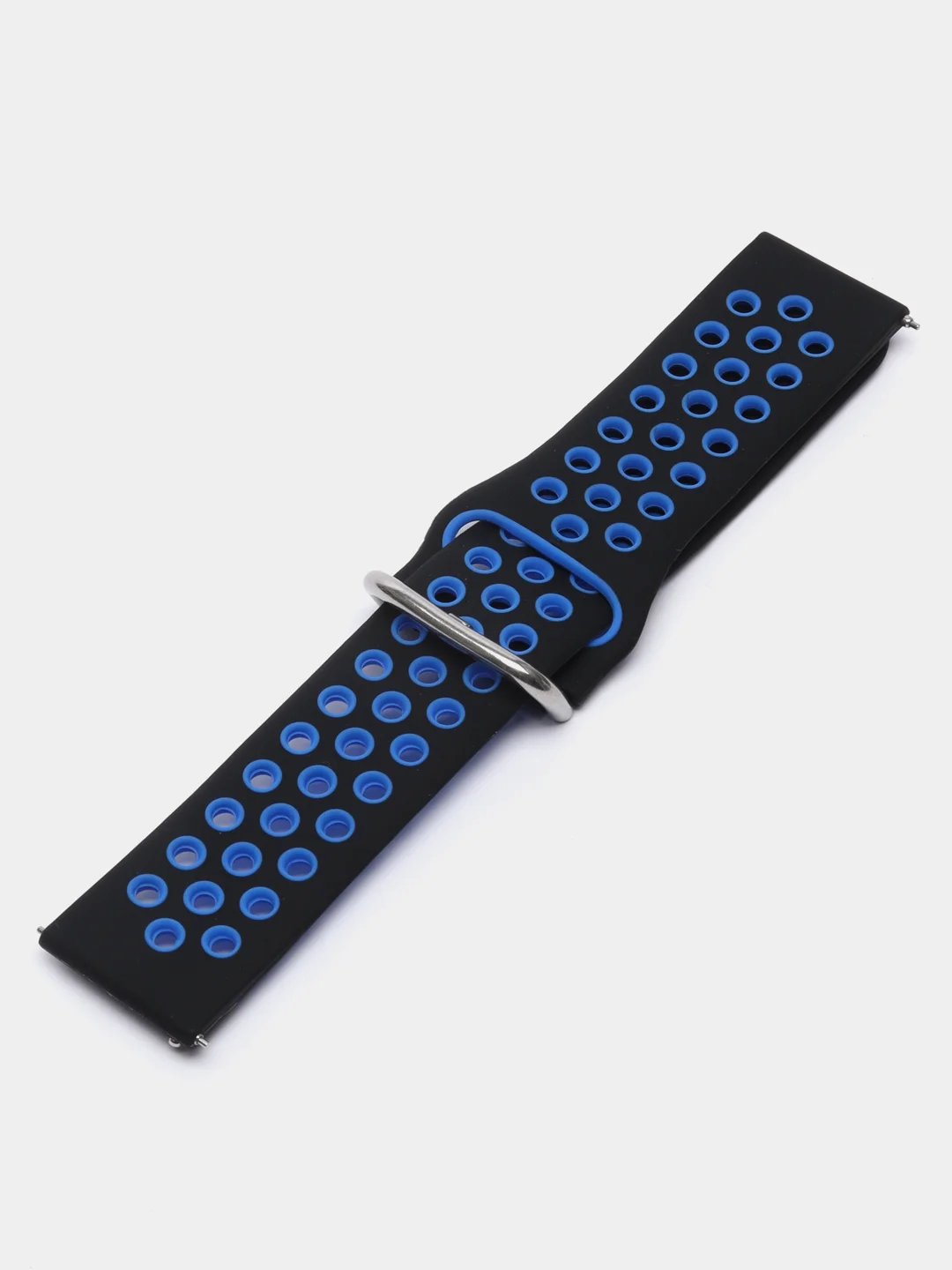 Темно-синий силиконовый ремешок на застежке для Amazfit Bip/GTR 42/GTS/Huawei/Honor/Samsung, 22 мм