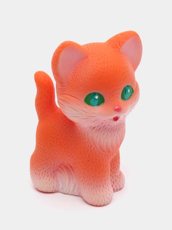 Игрушка для купания малышей "Котенок Рыжик", резиновая, 12 см, С-354
