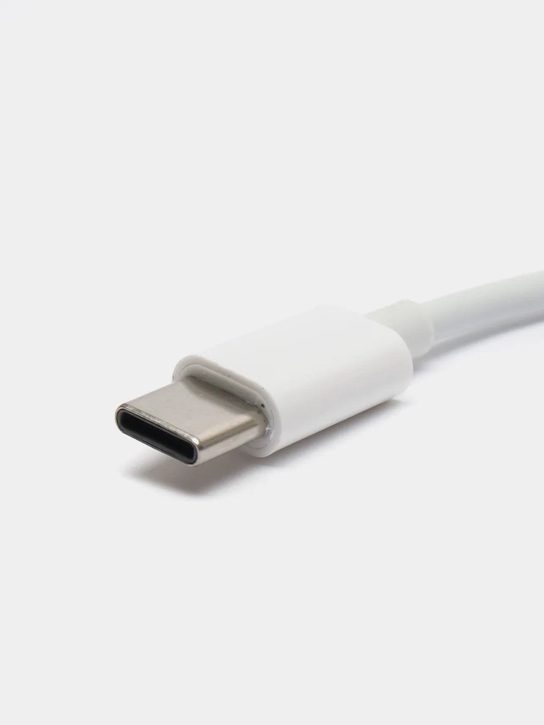 Белый aux адаптер переходник аудио конвертер (Type-C/3.5mm jack aux)