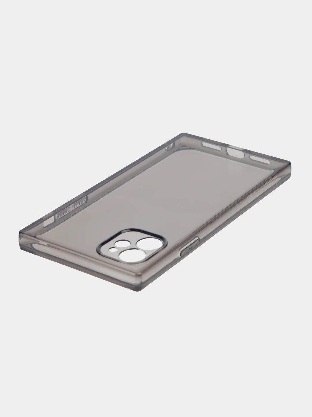 Черный чехол для Apple iPhone 11 силиконовый КАРТОФАН прозрачный прямоугольный с защитой камер