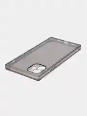 Черный чехол для Apple iPhone 11 силиконовый КАРТОФАН прозрачный прямоугольный с защитой камер