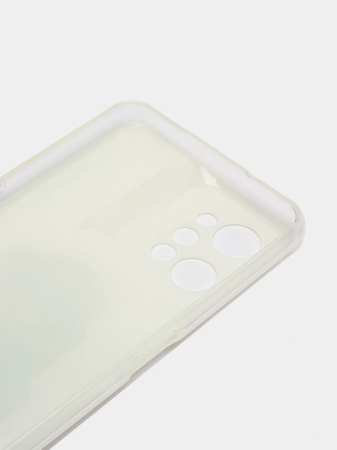 Коричневый чехол силиконовый на Realme C31 / Реалми С31, с рисунком