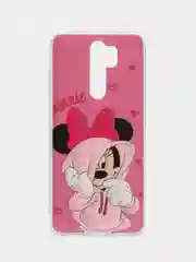 Тёмно-розовый чехол Xiaomi Redmi Note 8 Pro, Сяоми Редми Нот 8 Про силиконовый, с рисунком