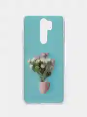 Голубой чехол Xiaomi Redmi Note 8 Pro, Сяоми Редми Нот 8 Про силиконовый, с рисунком