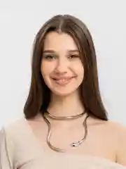 Серебряный цепочка на шею "Змея"